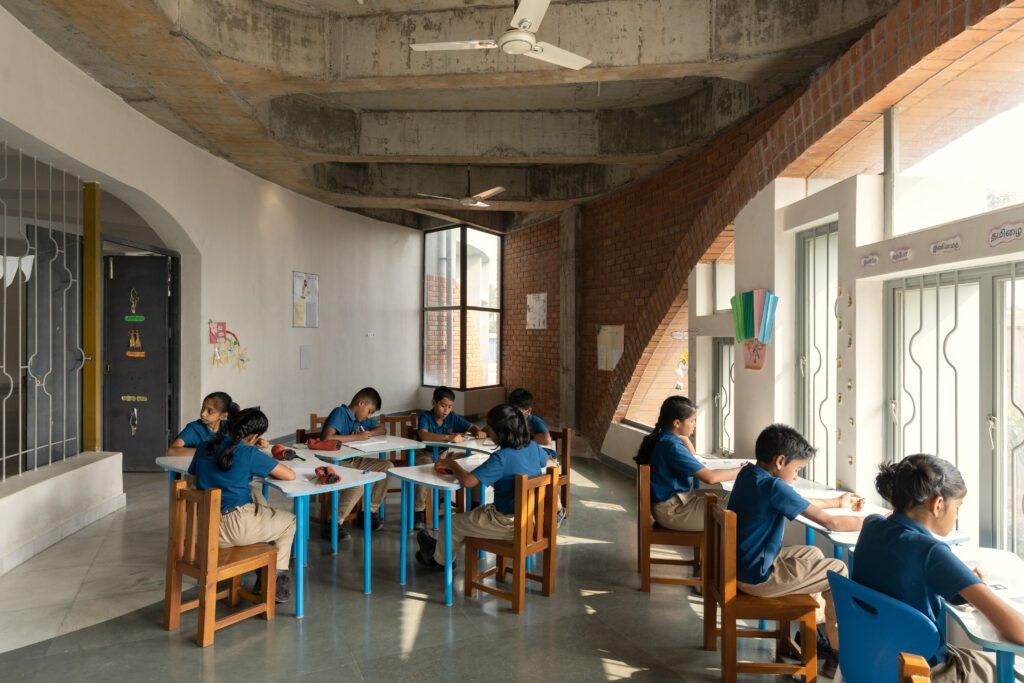 Classrooms inside The Harvee School, Coimbatore featured on GLSN