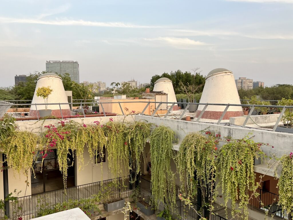 Chimneys at Toy Blocks Playschool in Ahmedabad by Blocher Partners India