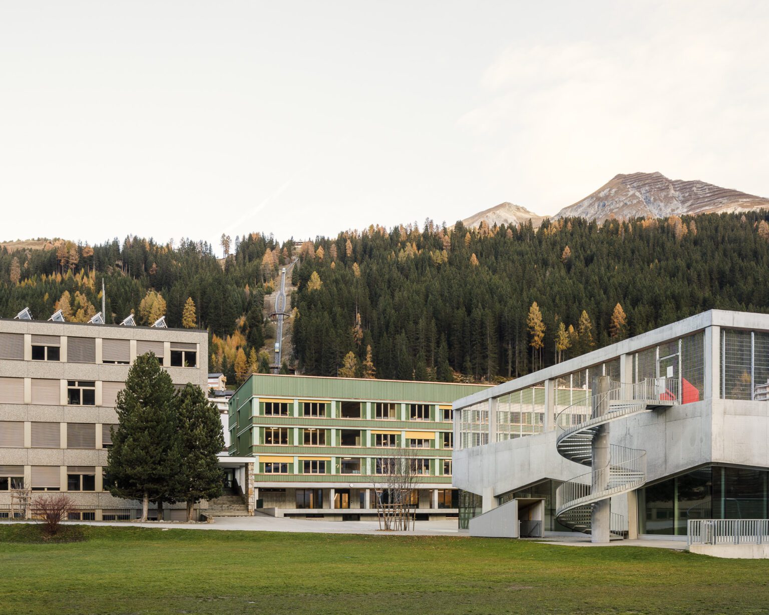 New School Center in Davos by CURA Architekten on GLSN