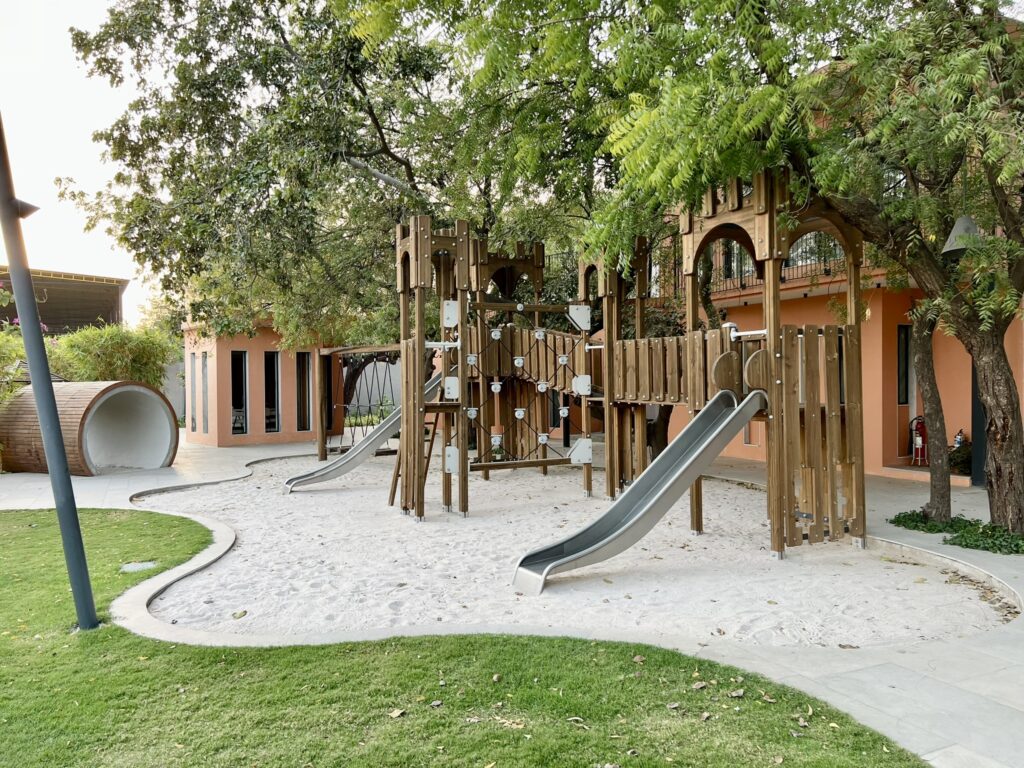 Sand Pits in the Play arena at Toy Blocks School, Ahmedabad