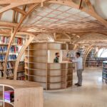 The Reception Pod at FoK Library in Mumbai by Studio Hinge