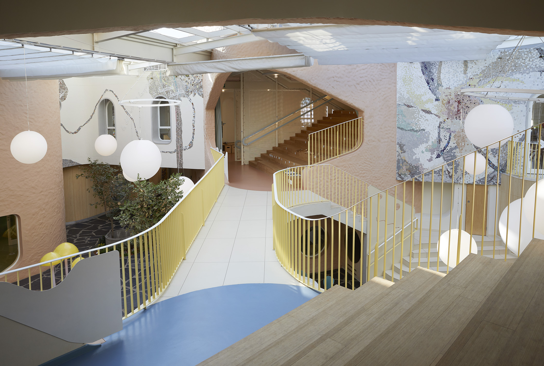 Inside spaces of Redhill ELC designed by Hubo Studio featured on GLSN
