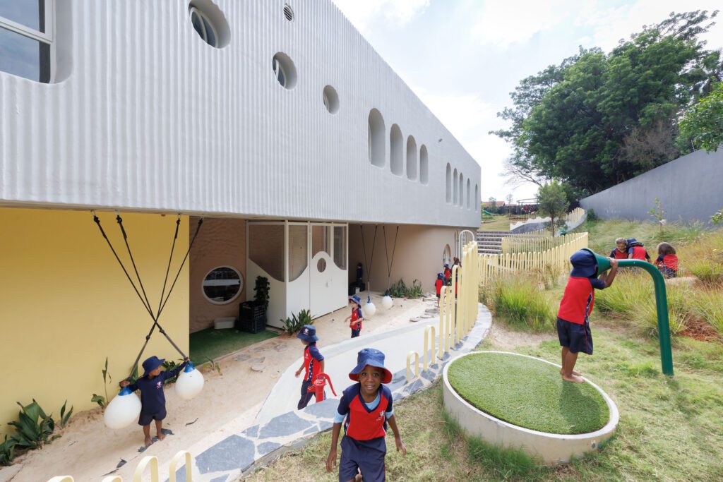 Playspaces inside the Redhill ELC developed in consultation with play therapists