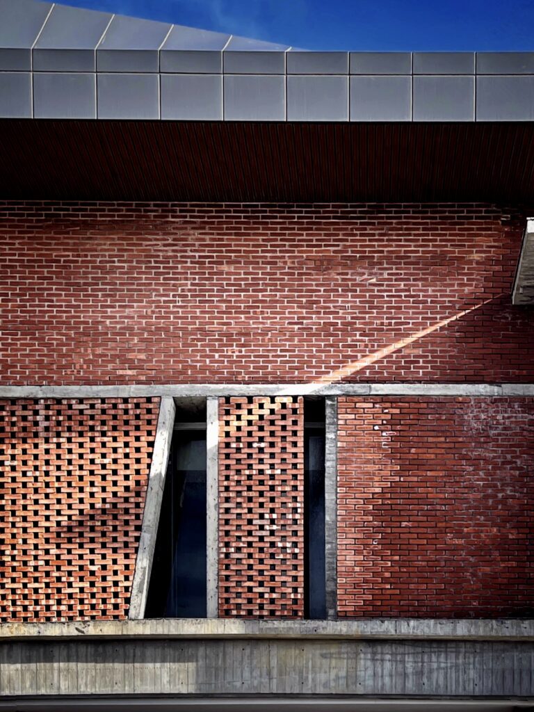 Exterior Brick Wall at Mailiao Community Education Park, Taiwan