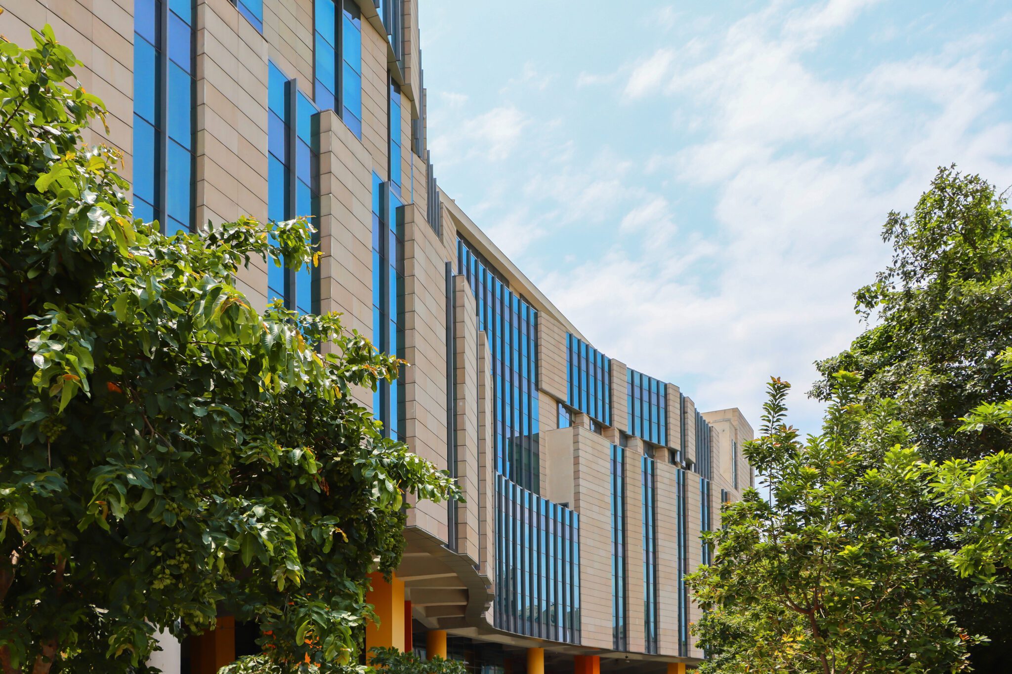 IIIT Delhi Facade by Sikka Associates Architects featured on GLSN