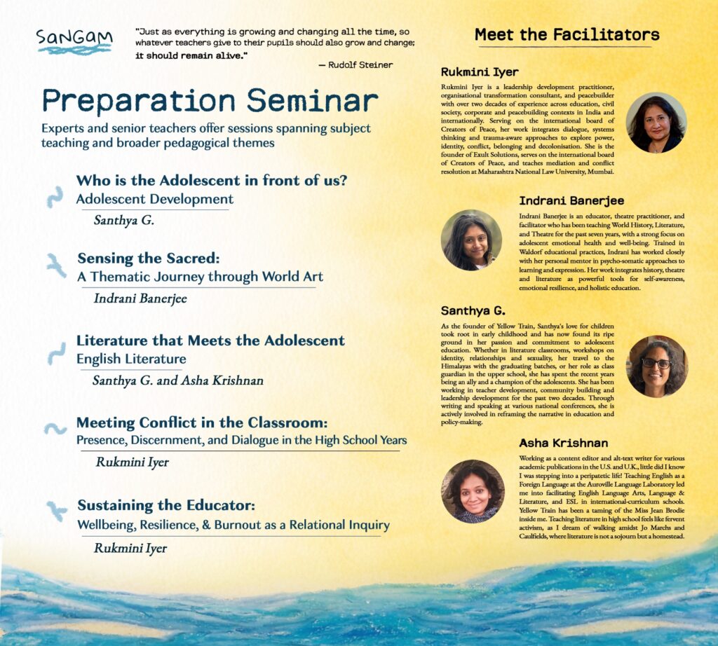 Speakers of Preparation Seminar at Sangam High School Conference in Yellow Train School, Coimbatore featured on GLSN