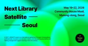 A NEXT LIBRARY® event is an international gathering of forward-thinking library professionals, innovators and decision-makers who are pushing boundaries and making changes that support learning in the 21st century.