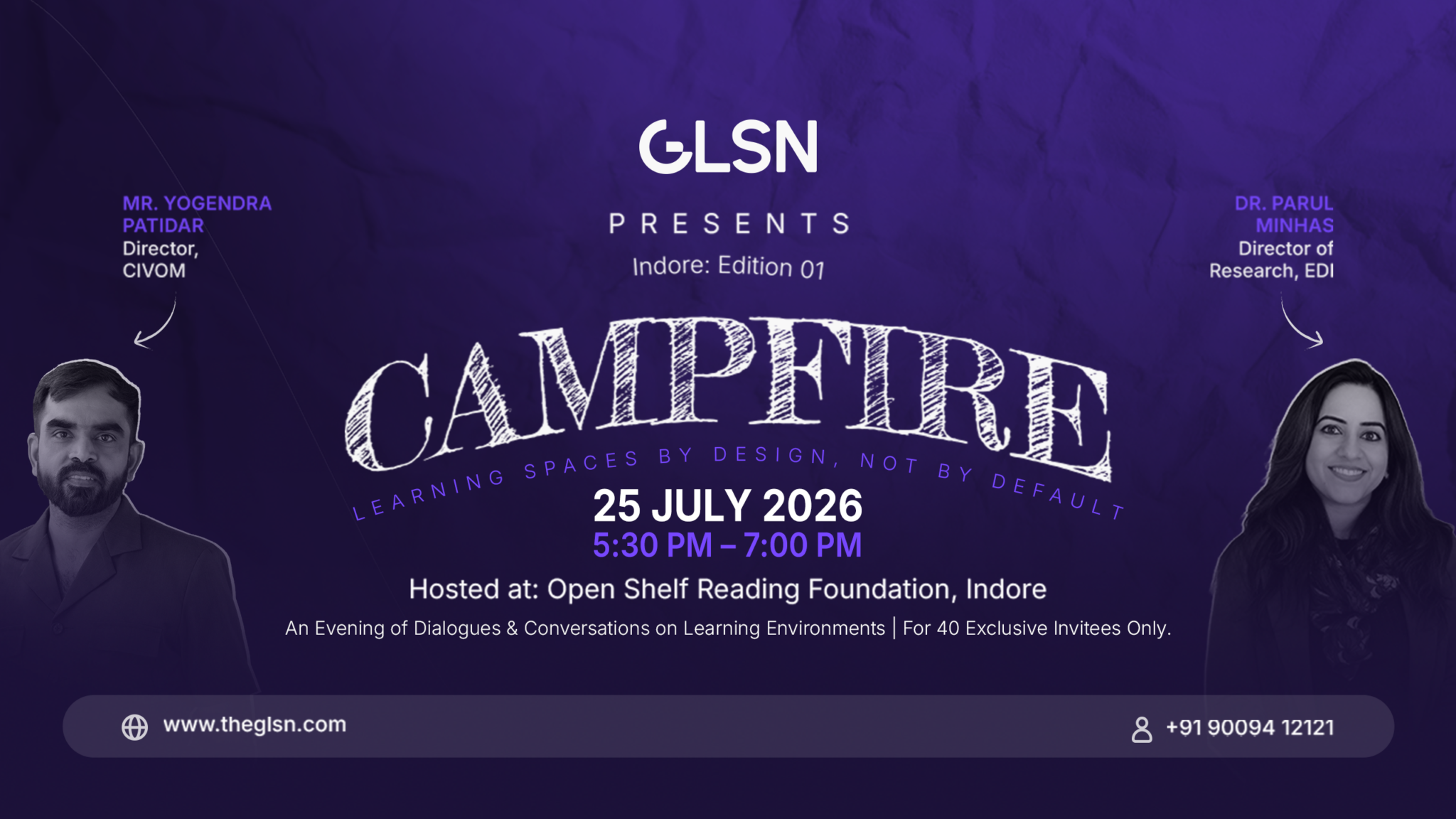 EVENT: Campfire by GLSN, Indore | 25 July 2026